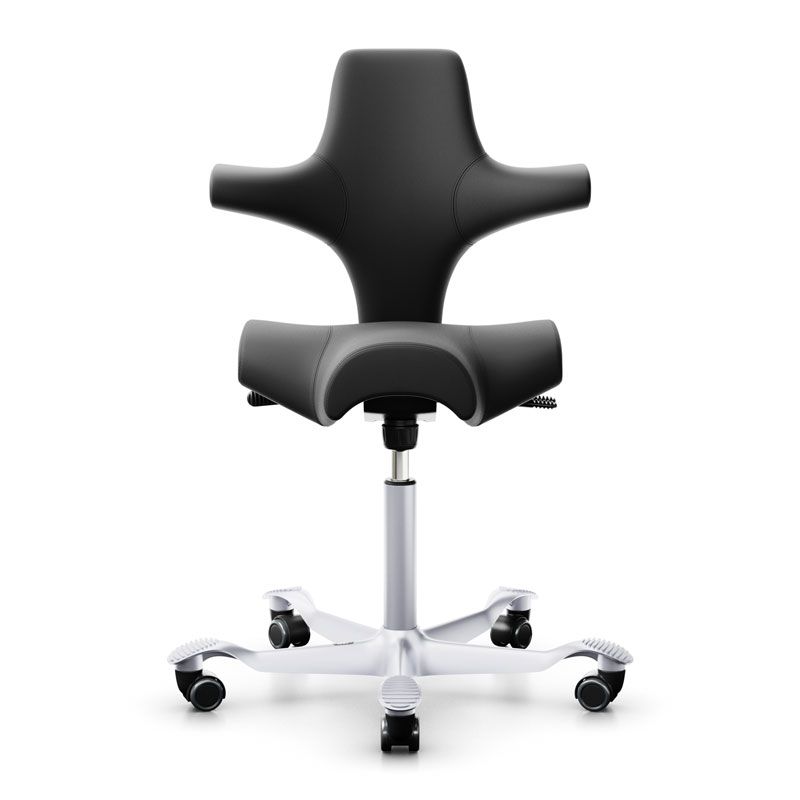 HAG Capisco 8106 Chair Paloma Charcoal Leather