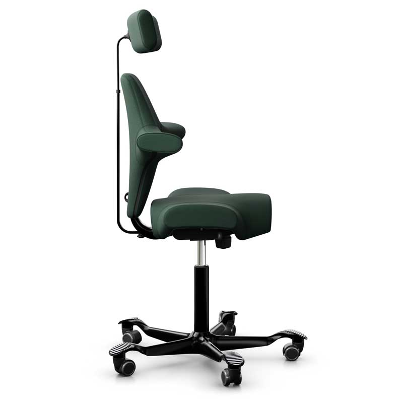 HAG Capisco 8107 Saddle Chair, Dark Green Wool
